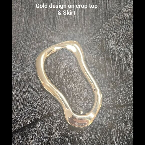 ZAFUL Women's V-neck Long Sleeve  Cropped Top Slit bodycon Mini Skirt Set - Picture 12 of 16